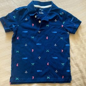 Carters blue polo T-shirt size 4T
